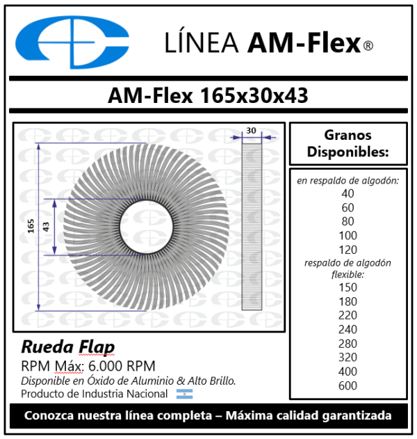 AM FLEX 165x30x43 Gr. 320